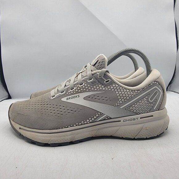 Brooks Ghost 14 Womens 7.5 Gray Athletic Running Shoes Sneakers 1203561B089 - Picture 12 of 13